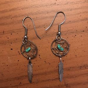 Dream catcher earrings